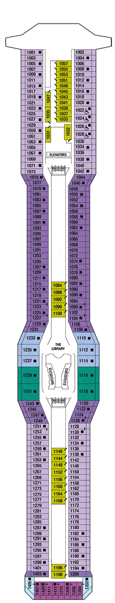 Celebrity Silhouette Deck plan & cabin plan