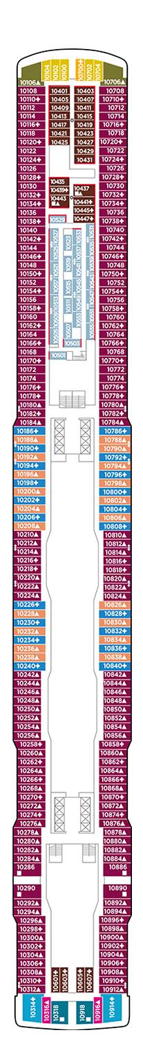 Norwegian Encore Deck plan & cabin plan