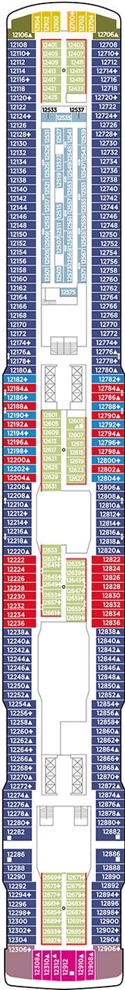 Norwegian Encore Deck plan & cabin plan