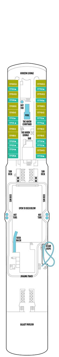 Norwegian Encore Deck plan & cabin plan