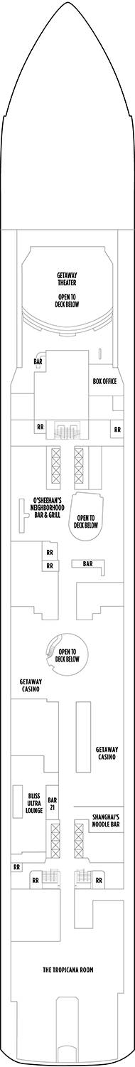 Norwegian Getaway Deck plan & cabin plan