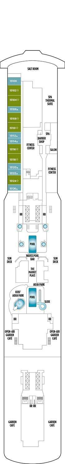 Norwegian Getaway Deck plan & cabin plan