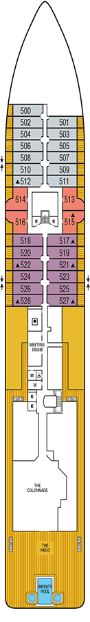 Seabourn Pursuit Deck plan & cabin plan