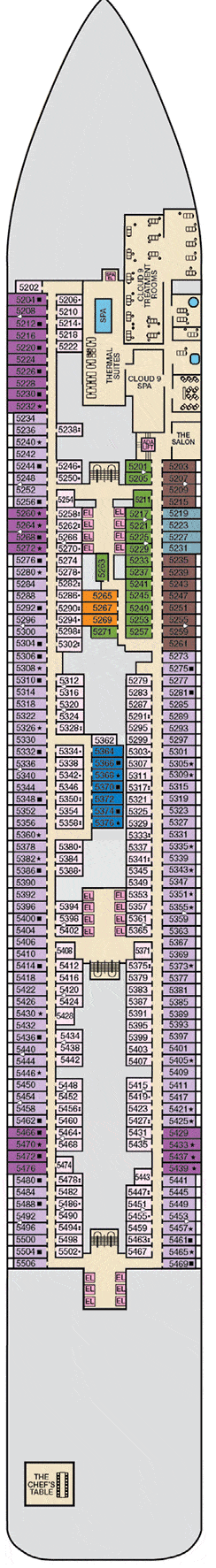 Carnival Jubilee Deck plan & cabin plan