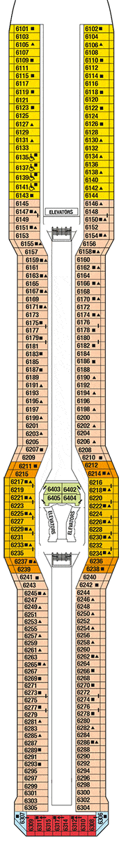 Celebrity Silhouette Deck plan & cabin plan