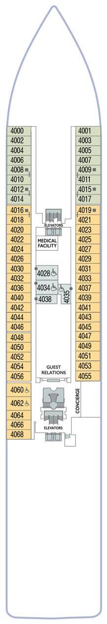 Azamara Pursuit Deck plan & cabin plan