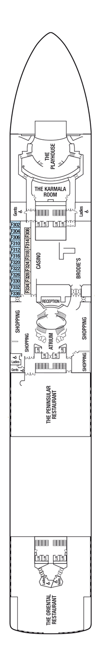 Azura Deck plan & cabin plan