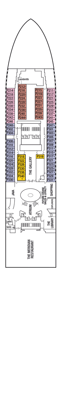 Azura Deck plan & cabin plan