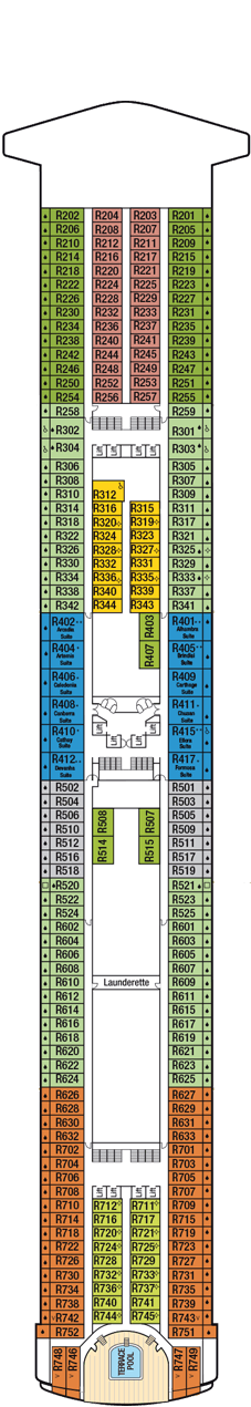 Azura Deck plan & cabin plan