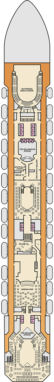 Carnival Freedom Deck plan & cabin plan