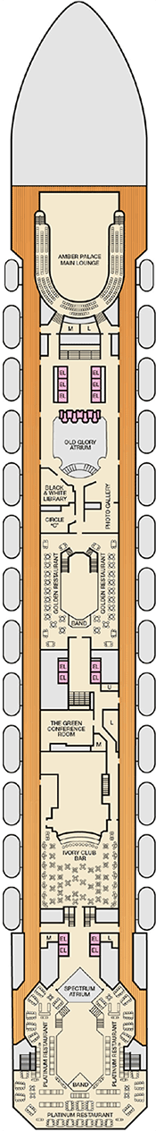 Carnival Glory Deck plan & cabin plan