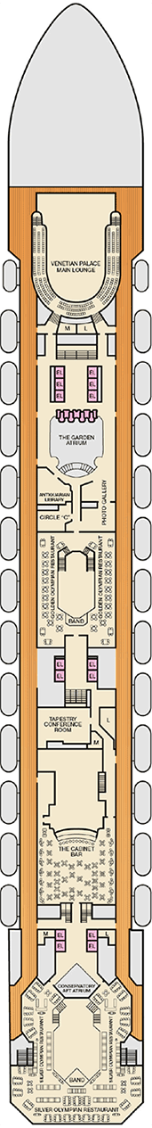 Carnival Liberty Deck plan & cabin plan