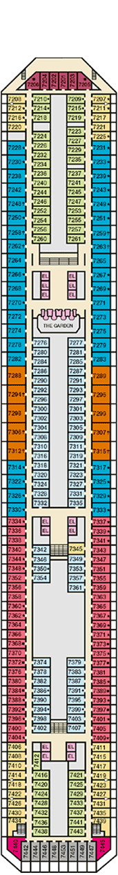 Carnival Liberty Deck plan & cabin plan