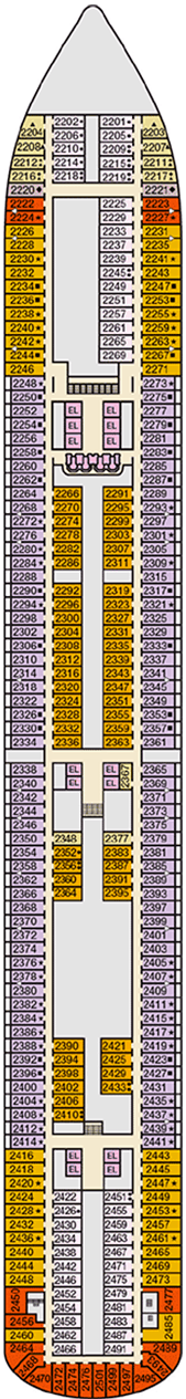 Carnival Magic Deck plan & cabin plan