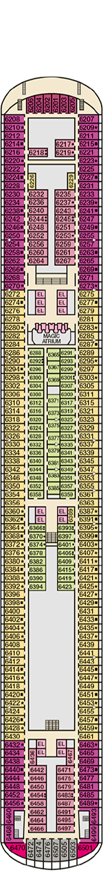 Carnival Magic Deck plan & cabin plan