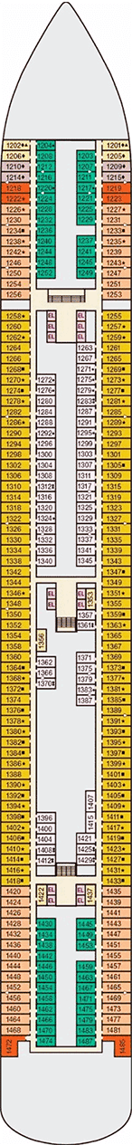 Carnival Panorama Deck Plan And Cabin Plan