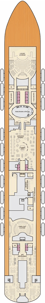 Carnival Panorama Deck plan & cabin plan