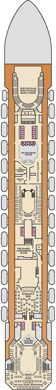 Carnival Splendor Deck plan & cabin plan