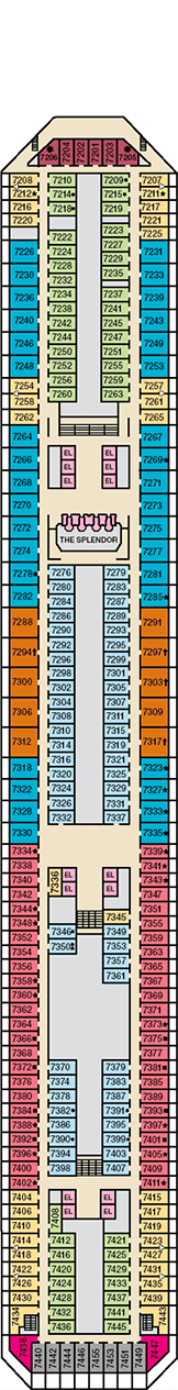 Carnival Splendor Deck Plan & Cabin Plan