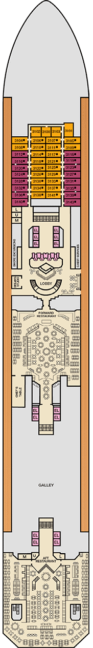 Carnival Sunrise Deck Plan & Cabin Plan