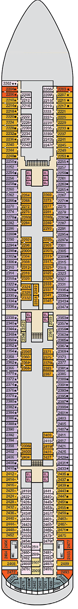 Carnival Venezia Deck plan & cabin plan