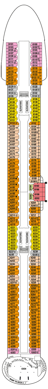 Celebrity Ascent Deck plan & cabin plan