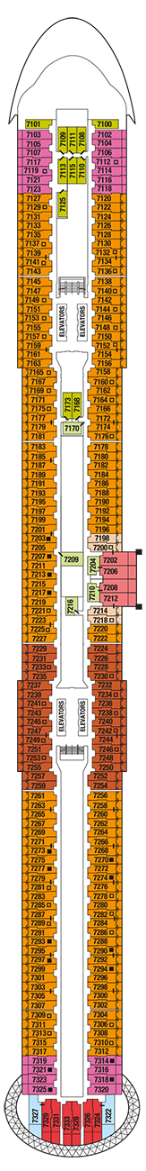 Celebrity Ascent Deck plan & cabin plan