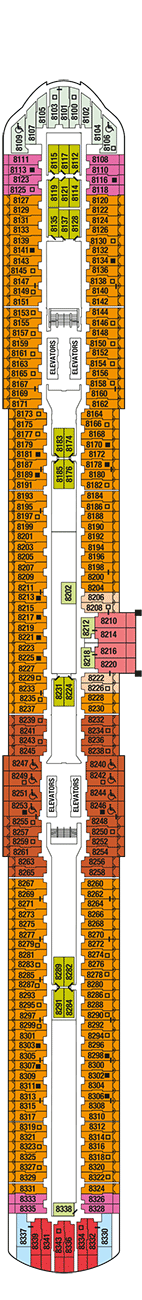 Celebrity Ascent Deck plan & cabin plan