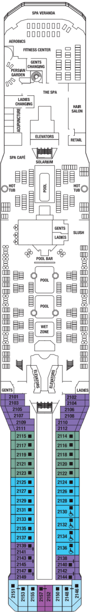 Celebrity Eclipse Deck plan & cabin plan