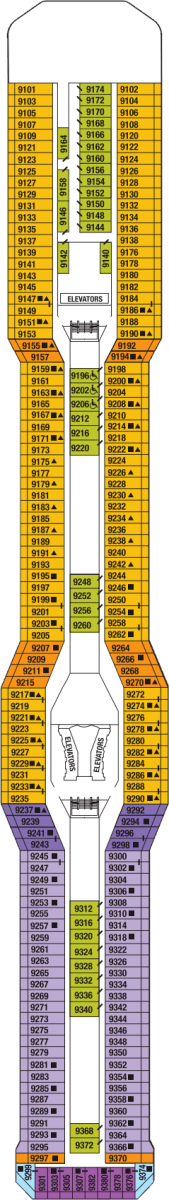 Celebrity Eclipse Deck plan & cabin plan