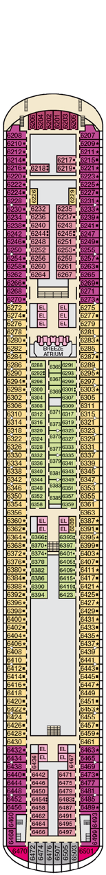 Carnival Breeze Deck plan & cabin plan