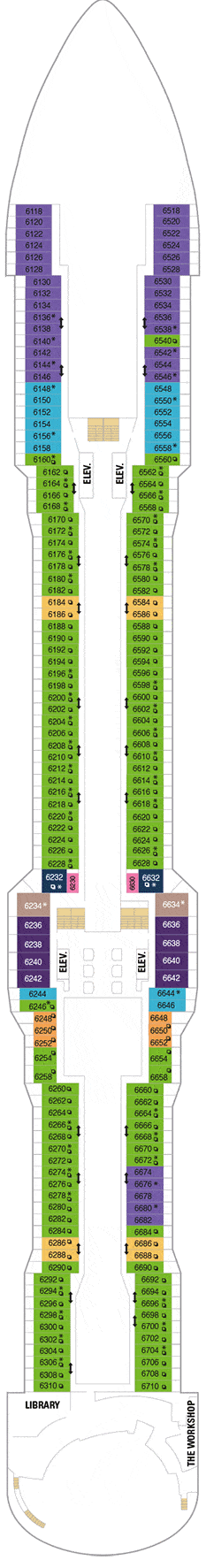 Anthem of the Seas Deck plan & cabin plan