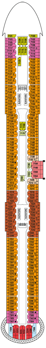 Celebrity Edge Deck plan & cabin plan