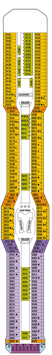 Celebrity Solstice Deck plan & cabin plan