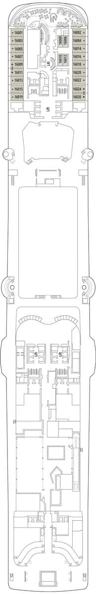 MSC Euribia Deck plan & cabin plan