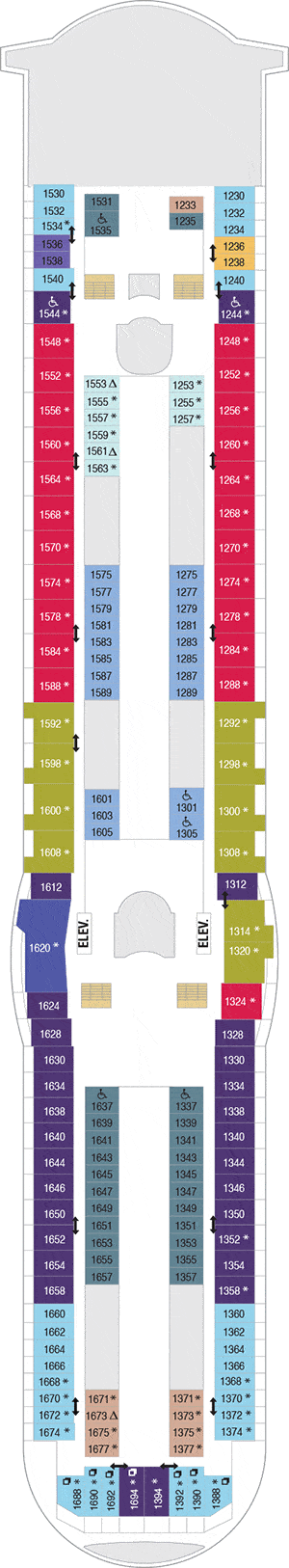 Explorer of the Seas Deck plan & cabin plan