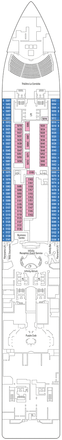 Msc Grandiosa Deck Plan And Cabin Plan