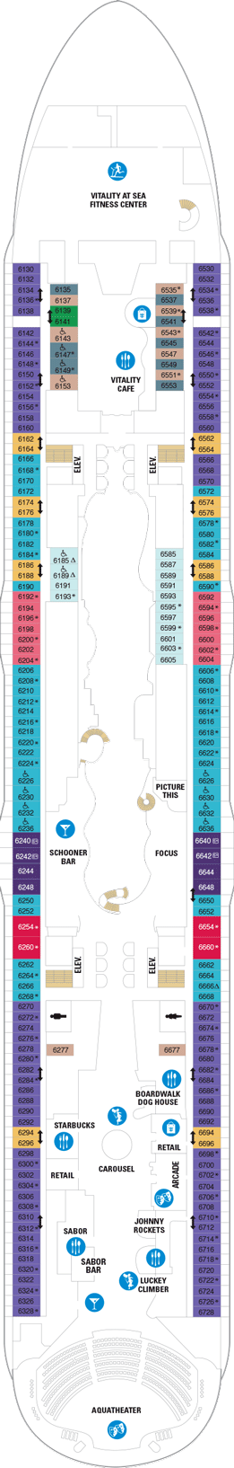 Harmony of the Seas Deck plan & cabin plan