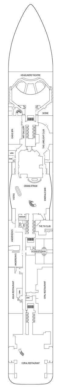 Iona Deck plan & cabin plan