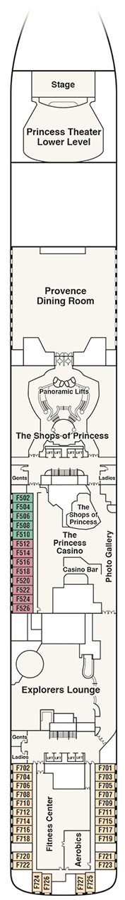 Island Princess Deck Plan And Cabin Plan 3178