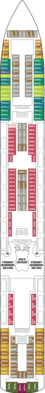 Norwegian Jade Deck plan & cabin plan