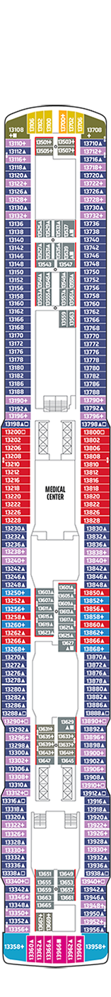 Norwegian Joy Deck Plan And Cabin Plan 3501