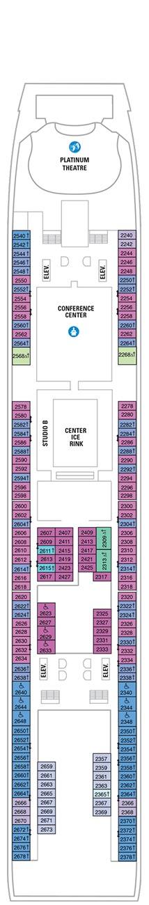 Liberty of the Seas Deck plan & cabin plan