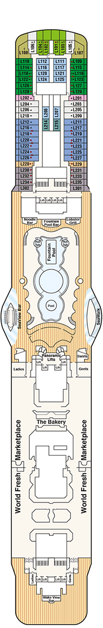 Majestic Princess Deck Plan & Cabin Plan