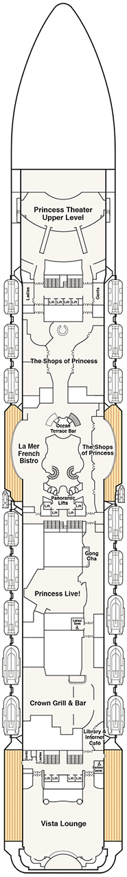 Majestic Princess Deck plan & cabin plan