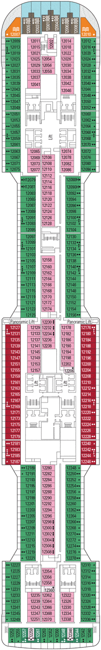 MSC Meraviglia Deck plan & cabin plan