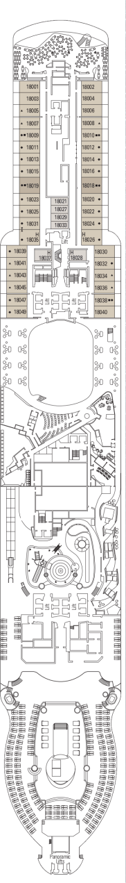 MSC Seascape Deck plan & cabin plan