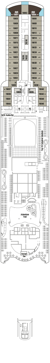 Msc Seashore Deck Plan And Cabin Plan 3012