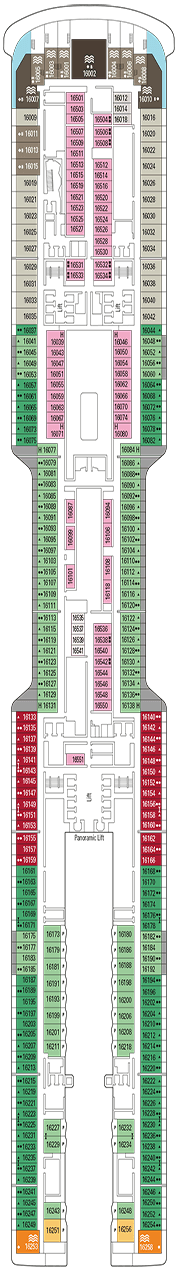 MSC World Europa Deck plan & cabin plan