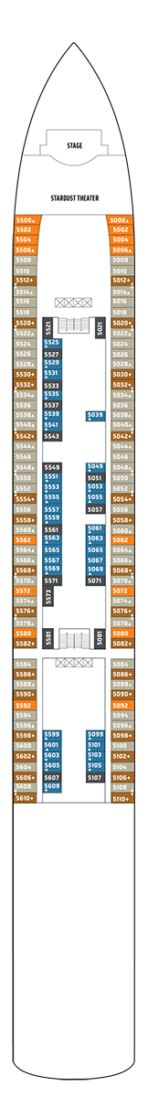 Norwegian Gem Deck plan & cabin plan